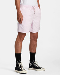6 Escape Elastic Walkshorts 17” Pink M2073REE RVCA