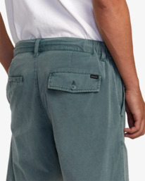 7 All Time Rinsed Coastal Hybrid Shorts 19” Green M211TRCR RVCA