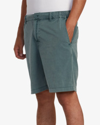4 All Time Rinsed Coastal Hybrid Shorts 19” Green M211TRCR RVCA