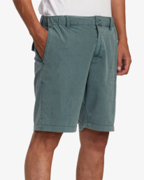 6 All Time Rinsed Coastal Hybrid Shorts 19” Green M211TRCR RVCA