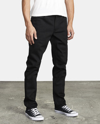 6 RVCA Rockers Skinny Denim Jeans Grey M3143RRO RVCA