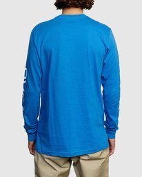 2 BIG RVCA LONG SLEEVE TEE Blue M451URBI RVCA