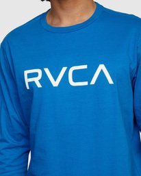5 BIG RVCA LONG SLEEVE TEE Blue M451URBI RVCA