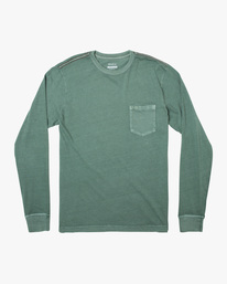 0 PTC Pigment Long Sleeve Tee Blue M467TRPT RVCA