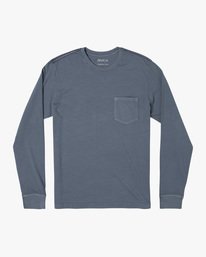 0 PTC Pigment Long Sleeve Tee Grey M467TRPT RVCA