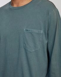 5 PTC Pigment Long Sleeve Tee Purple M467TRPT RVCA