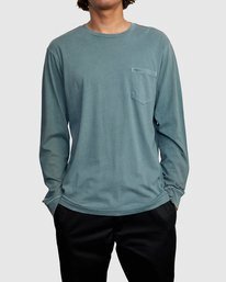 1 PTC Pigment Long Sleeve Tee Purple M467TRPT RVCA