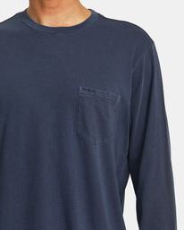 5 PTC Pigment Long Sleeve Tee Grey M467TRPT RVCA