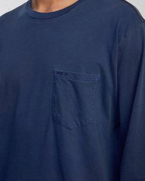 7 PTC Pigment Long Sleeve Tee Blue M467TRPT RVCA