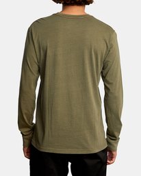 2 PTC Pigment Long Sleeve TEE Green M467TRPT RVCA