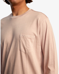 5 PTC Pigment Long Sleeve Tee Grey M467TRPT RVCA
