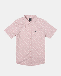 0 That'll Do Slim Fit Short Sleeve Shirt Purple M502VRTD RVCA