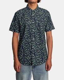 1 That'll Do Slim Fit Short Sleeve Shirt Blue M502VRTD RVCA