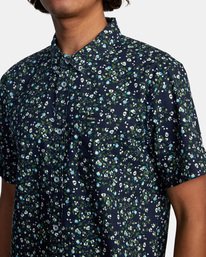 5 That'll Do Slim Fit Short Sleeve Shirt Blue M502VRTD RVCA