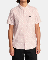 1 That'll Do Slim Fit Short Sleeve Shirt Purple M502VRTD RVCA