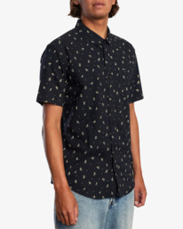 7 That'll Do Slim Fit Short Sleeve Shirt Orange M502VRTD RVCA