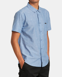 5 That'll Do Dobby Short Sleeve Shirt Blue M503VRDD RVCA