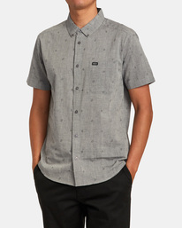1 That'll Do Dobby Short Sleeve Shirt Grey M503VRDD RVCA