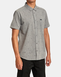 5 That'll Do Dobby Short Sleeve Shirt Grey M503VRDD RVCA