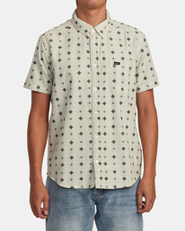 1 That'll Do Dobby Short Sleeve Shirt Beige M503VRDD RVCA