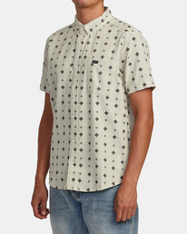 4 That'll Do Dobby Short Sleeve Shirt Beige M503VRDD RVCA