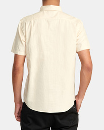 2 Hastings Denim Short Sleeve Shirt Beige M5183RHS RVCA