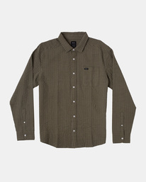 0 Endless Seersucker Long Sleeve Shirt Red M5192REN RVCA