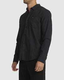 1 THAT'LL DO STRETCH LONG SLEEVE SHIRT Black M551VRTD RVCA
