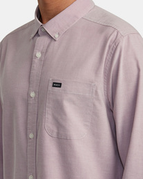 3 That'll Do Stretch - Long Sleeve Shirt for Men Purple M551VRTD RVCA