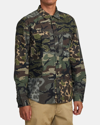5 Panhandle Flannel Shirt Brown M5531RPH RVCA