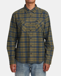 1 Panhandle Flannel Shirt White M5531RPH RVCA