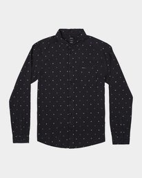 0 That'll Do Dobby Long Sleeve Shirt Black M556WRDE RVCA
