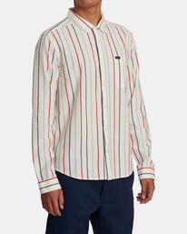 5 That'll Do Dobby Long Sleeve Shirt White M556WRDE RVCA