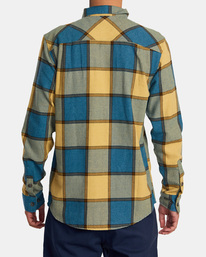 rvca, That'll Work Flannel Long Sleeve Shirt, MARSH (gjj0) THATLL WORK FLANNEL LS M5993RTW