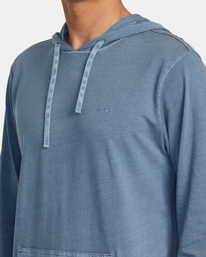 2 PTC Pigment Hooded Long Sleeve Tee Blue M915PRPH RVCA