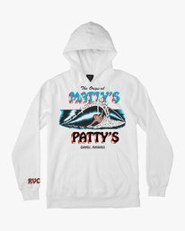 0 Matty's Patty's - Sweat à capuche blanc pour Homme Blanc P1HOCARVS9 RVCA