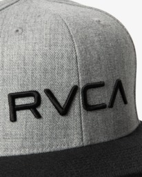 3 RVCA Twill - Kappe mit Snapbackverschluss für Männer Grau Q5CPRCRVF9 RVCA