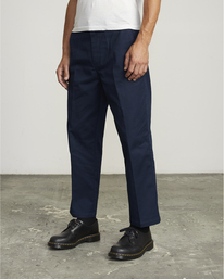 2 Kevin Spanky Okapi - Cropped Relaxed Fit Pant for Men Blue R1PTRARVW9 RVCA