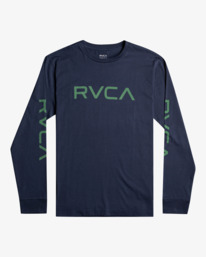 rvca, Big RVCA 2022 - langärmeliges Top für Herren, MOODY BLUE (3592) Big RVCA 2022 - Long Sleeve T-Shirt for Men S1LSRARVP0