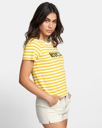 2 Murphy Stripe - Striped T-Shirt for Women White S3SSRBRVP0 RVCA