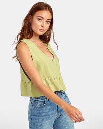 4 Eastern - Top péplum pour Femme Multicouleurs S3TPRORVP0 RVCA
