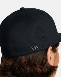 6 RVCA Flex Fit - Flexfit Hat for Men Black S5CPRSRVP0 RVCA