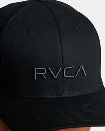 7 RVCA Flex Fit - Flexfit Hat for Men Black S5CPRSRVP0 RVCA