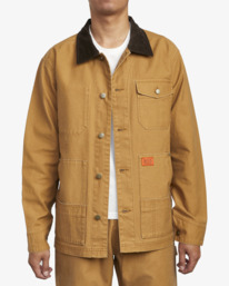 2 Chainmail - Chore Jacket for Men Brown U1JKRBRVF0 RVCA