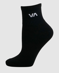1 VA MINI CREW SOCK BLACK Grey UVJAA00112 RVCA