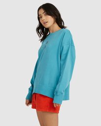 4 RVCA Dawsons Crewneck Sweatshirt Grey UVJFT00106 RVCA