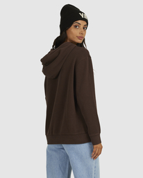2 LOUNGE AROUND OS HOODIE Brown UVJFT00120 RVCA