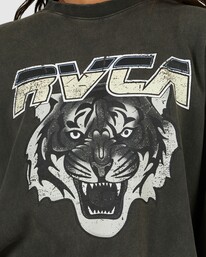 3 Jungle Cat - Sweatshirt for Women Black UVJFT00123 RVCA