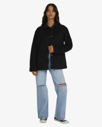 4 BRUSHED CHORELIST JACKET Black UVJJK00104 RVCA