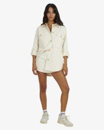 5 TWILL SHACKET White UVJJK00117 RVCA